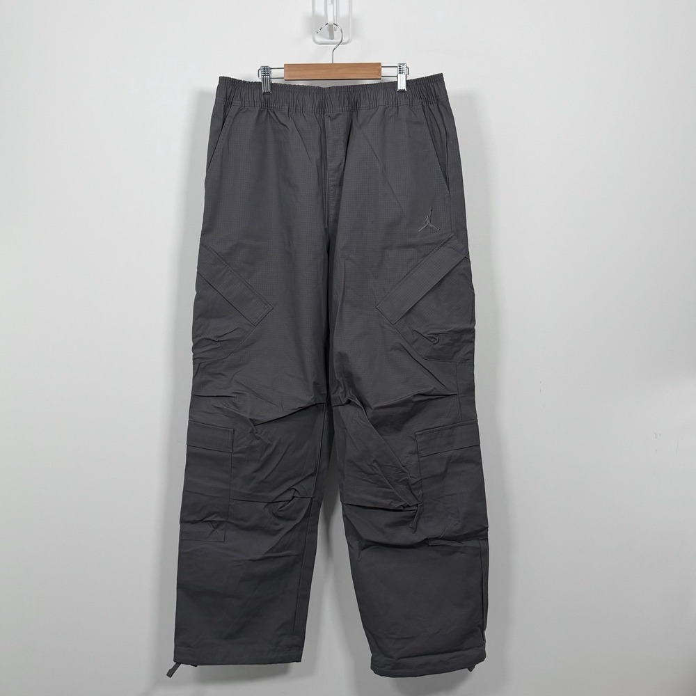Jordan Flight Utility Pants Mens Large Gray Ripstop Stretch Cargo HV0530-010 C1